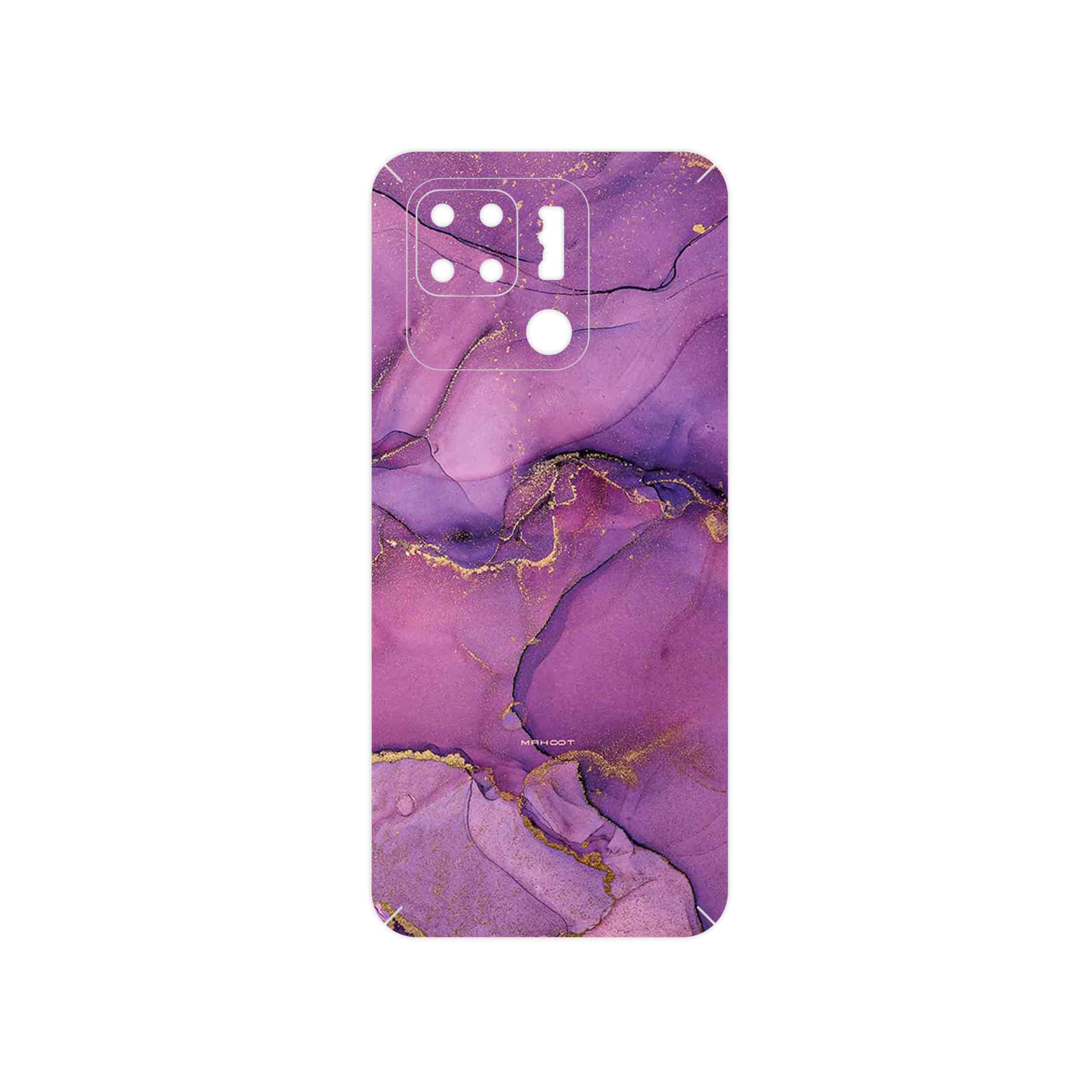 برچسب پوششی ماهوت مدل Purple Marble مناسب برای گوشی موبایل شیائومی Redmi 10C