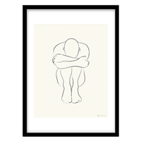 قیمت و خرید تابلو دکوراتیو مدل فیگوراتیو لاین‌آرت کد 0937