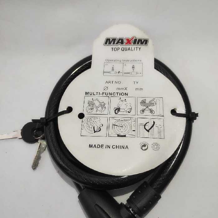  قفل دوچرخه ماکسیم مدل maxxx-3 بسته 3 عددی 