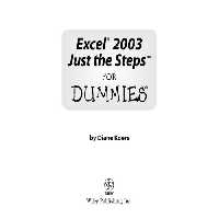 خرید و دانلود نسخه کامل کتاب Excel 2003 Just the Steps For Dummies (For Dummies (Computer Tech))