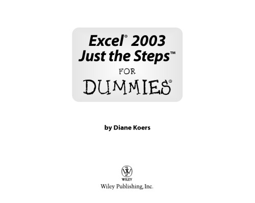 خرید و دانلود نسخه کامل کتاب Excel 2003 Just the Steps For Dummies (For Dummies (Computer Tech))