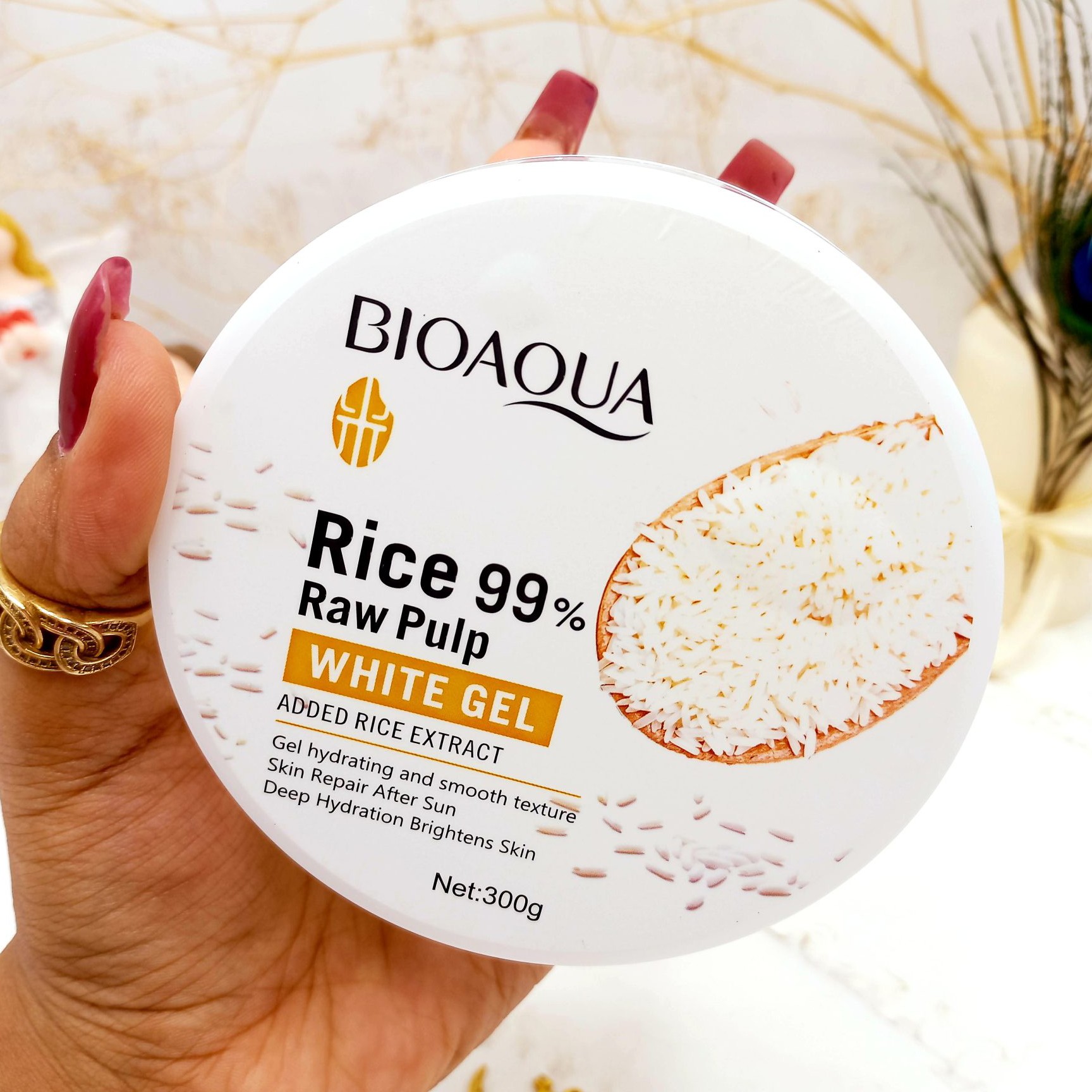 ژل روشن کننده قوی برنج خام 99 درصد بیوآکوا BIOAOUA