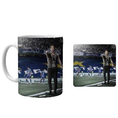 ماگ طرح استقلال کد xs12 به همراه زیرلیوانی 