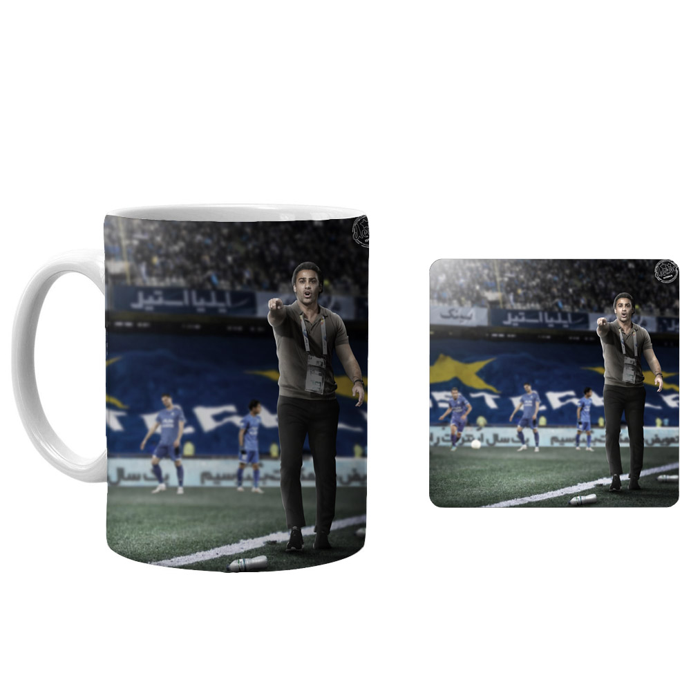 ماگ طرح استقلال کد xs12 به همراه زیرلیوانی