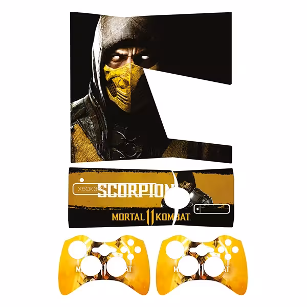 برچسب ایکس باکس 360 اسلیم توییجین وموییجین مدل Mortal Kombat 01 مجموعه 4 عددی 