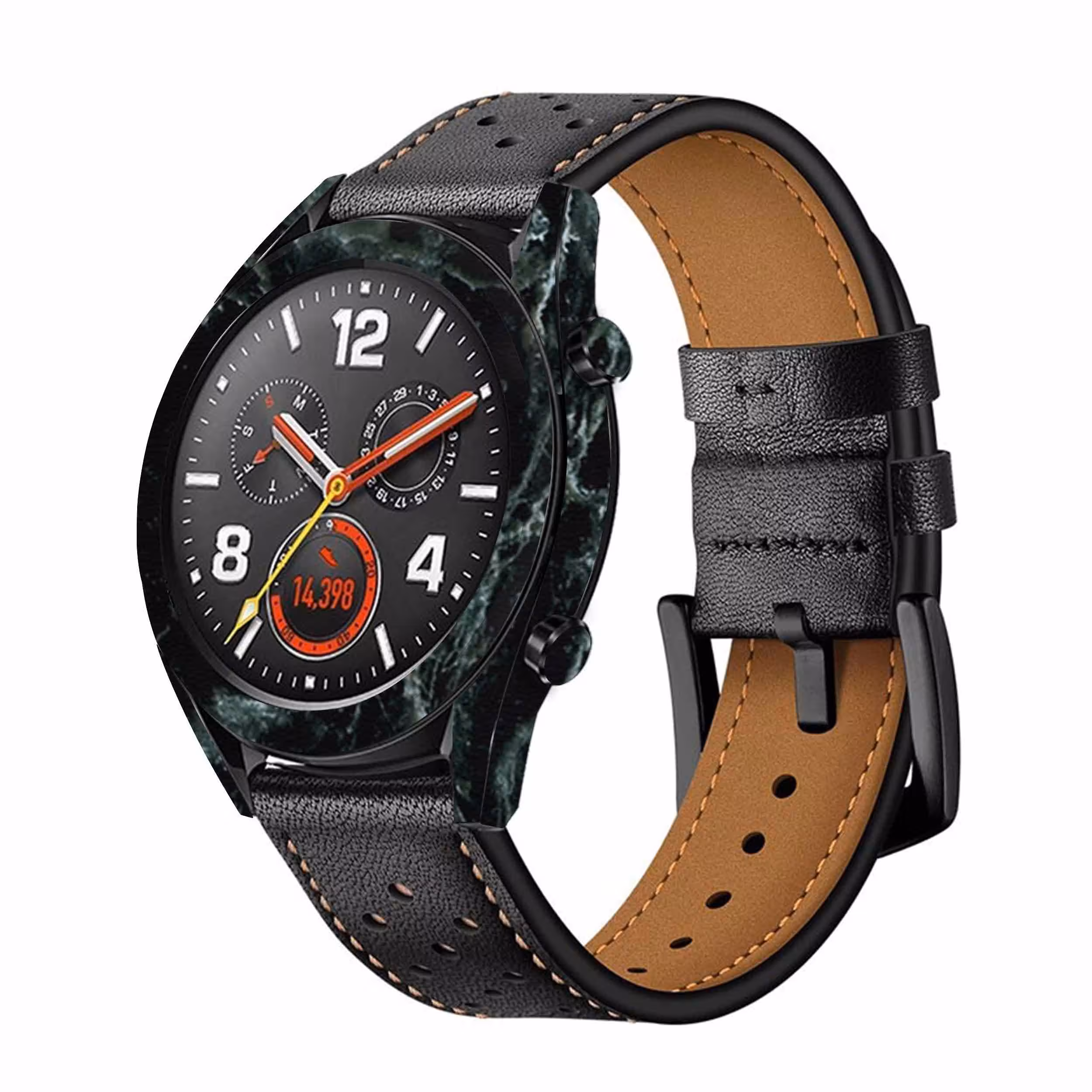 برچسب ماهوت طرح Graphite-Green-Marble مناسب برای ساعت هوشمند هوآوی Watch GT