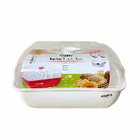 جانانی سه پارچه بزرگ لاولی طوسی سفید کرمی کرپ