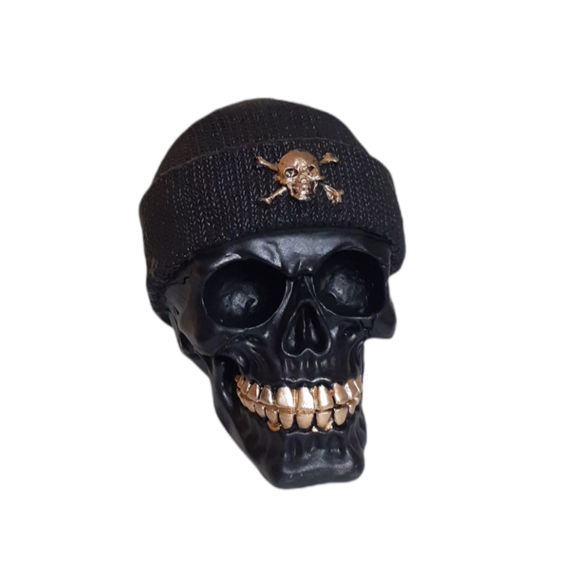 مجسمه طرح اسکلت مدل جمجمه کلاه دار کد P183