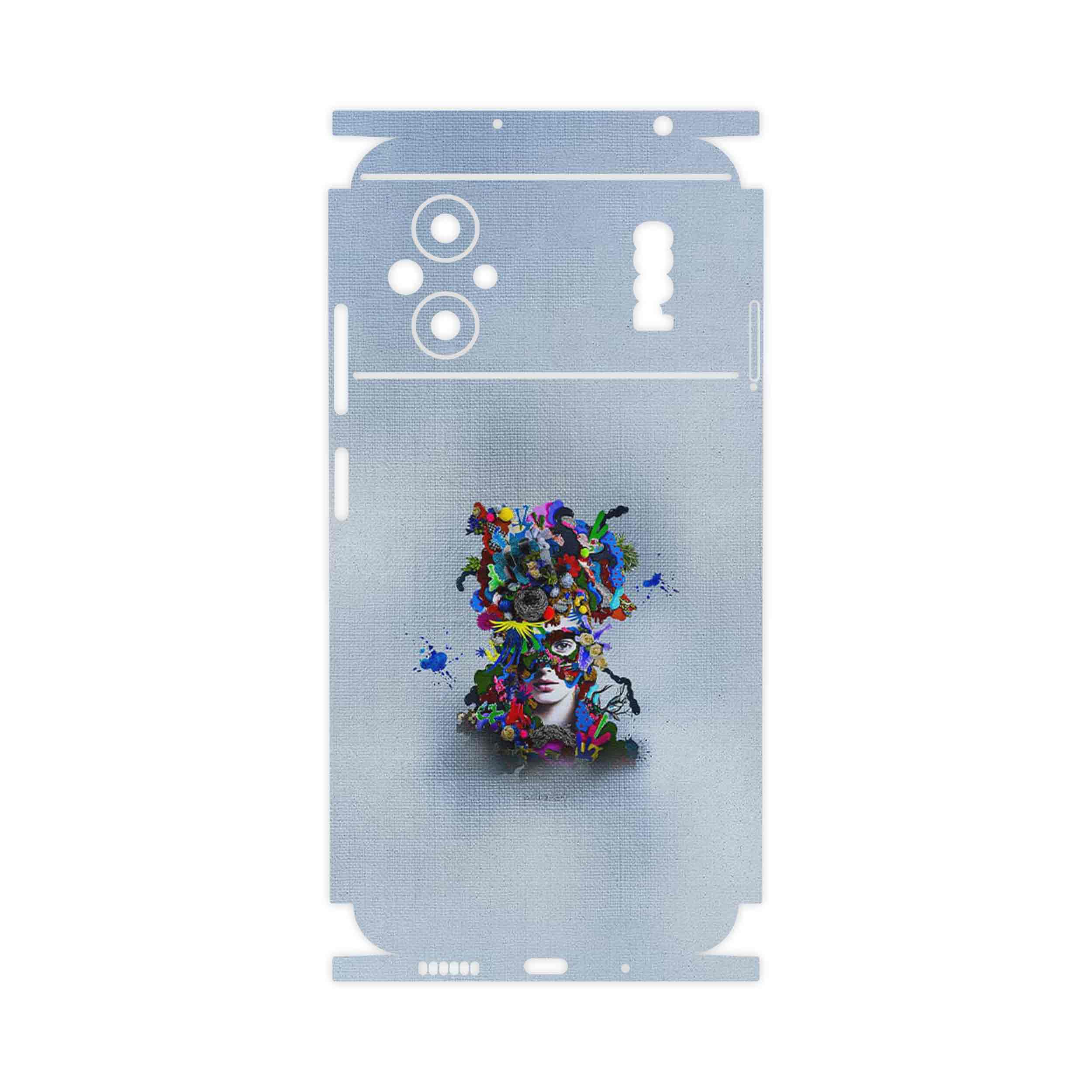 برچسب پوششی ماهوت مدل Collage of surreal Portrait of Women 4-FullSkin مناسب برای گوشی موبایل شیائومی Poco M5