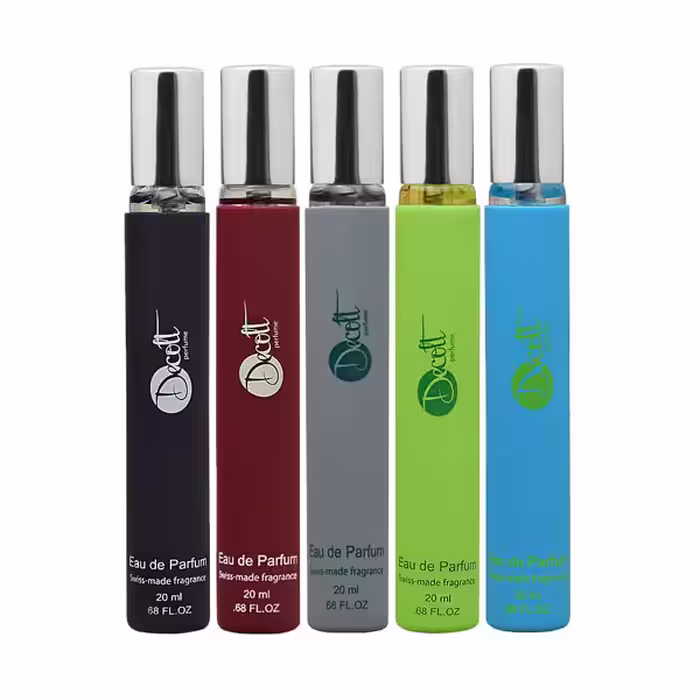 عطر جیبی مردانه دکلت مدل SONG حجم 20 میلی لیتر مجموعه 5 عددی