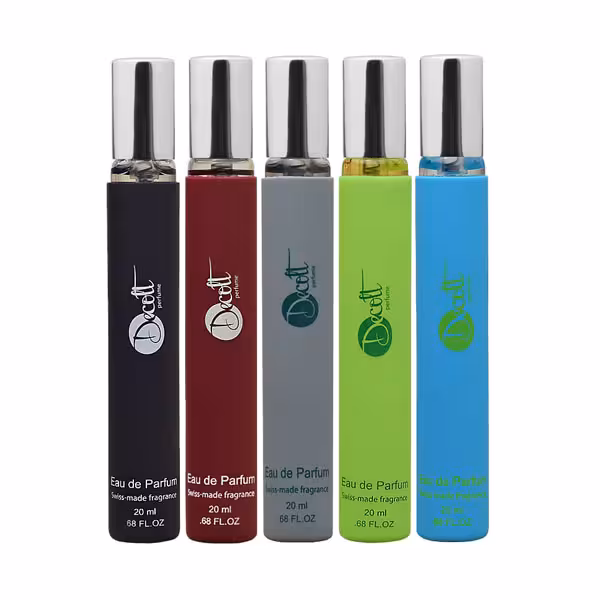 عطر جیبی مردانه دکلت مدل SONG حجم 20 میلی لیتر مجموعه 5 عددی