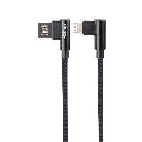 کابل آیفونی فست شارژ Hatron HC180I 24A 1m دو سر L