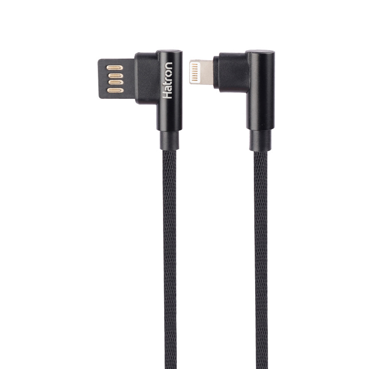 کابل آیفونی فست شارژ Hatron HC180I 24A 1m دو سر L