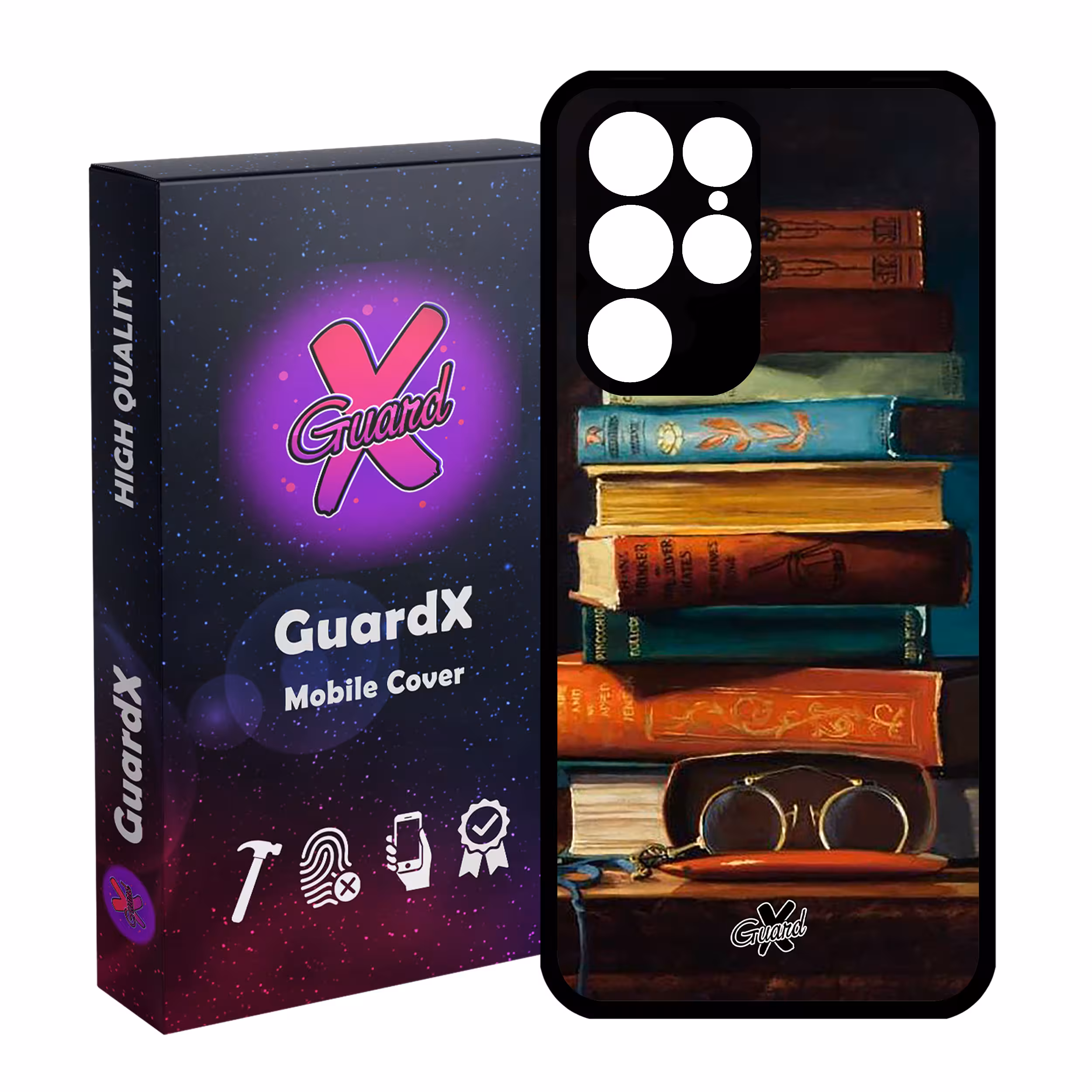 کاور گارد ایکس طرح کتاب مدل Glass10299 مناسب برای گوشی موبایل سامسونگ Galaxy S22 Ultra