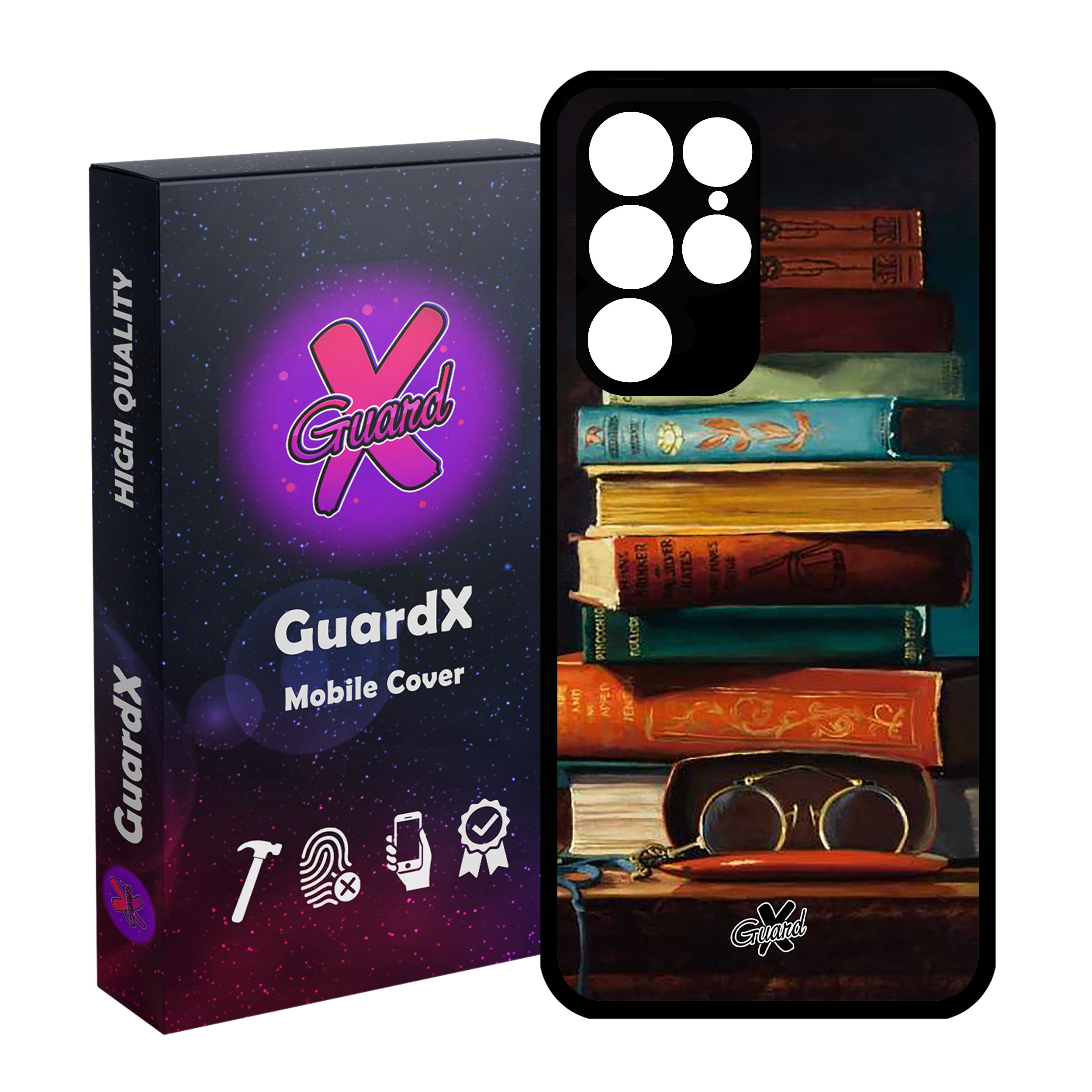 کاور گارد ایکس طرح کتاب مدل Glass10299 مناسب برای گوشی موبایل سامسونگ Galaxy S22 Ultra