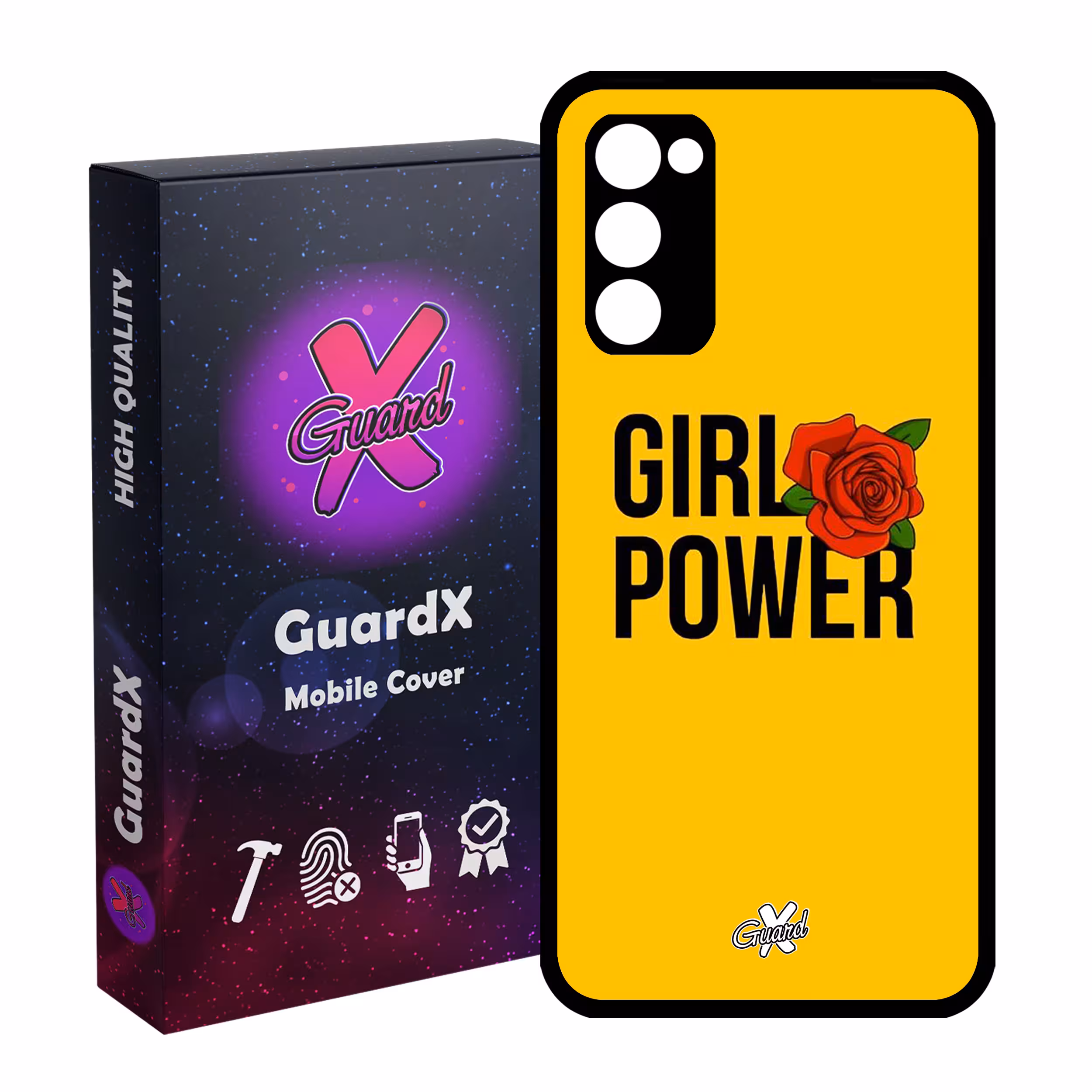 کاور گارد ایکس طرح Girl Power مدل Glass10037 مناسب برای گوشی موبایل سامسونگ Galaxy S20 FE