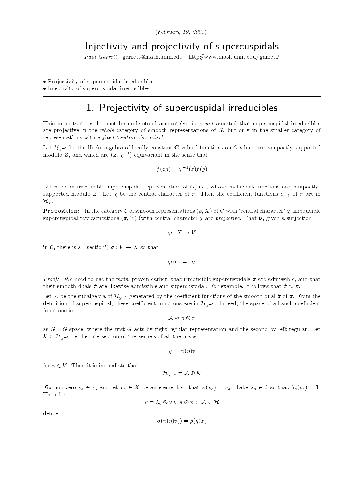 خرید و دانلود نسخه کامل کتاب Injectivity and projectivity of supercuspidals