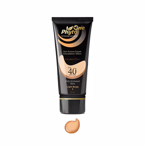 کرم ضد آفتاب رنگی فیتووان مدل Light Beige SPF 40 مناسب پوست های چرب حجم 30 میلی لیتر