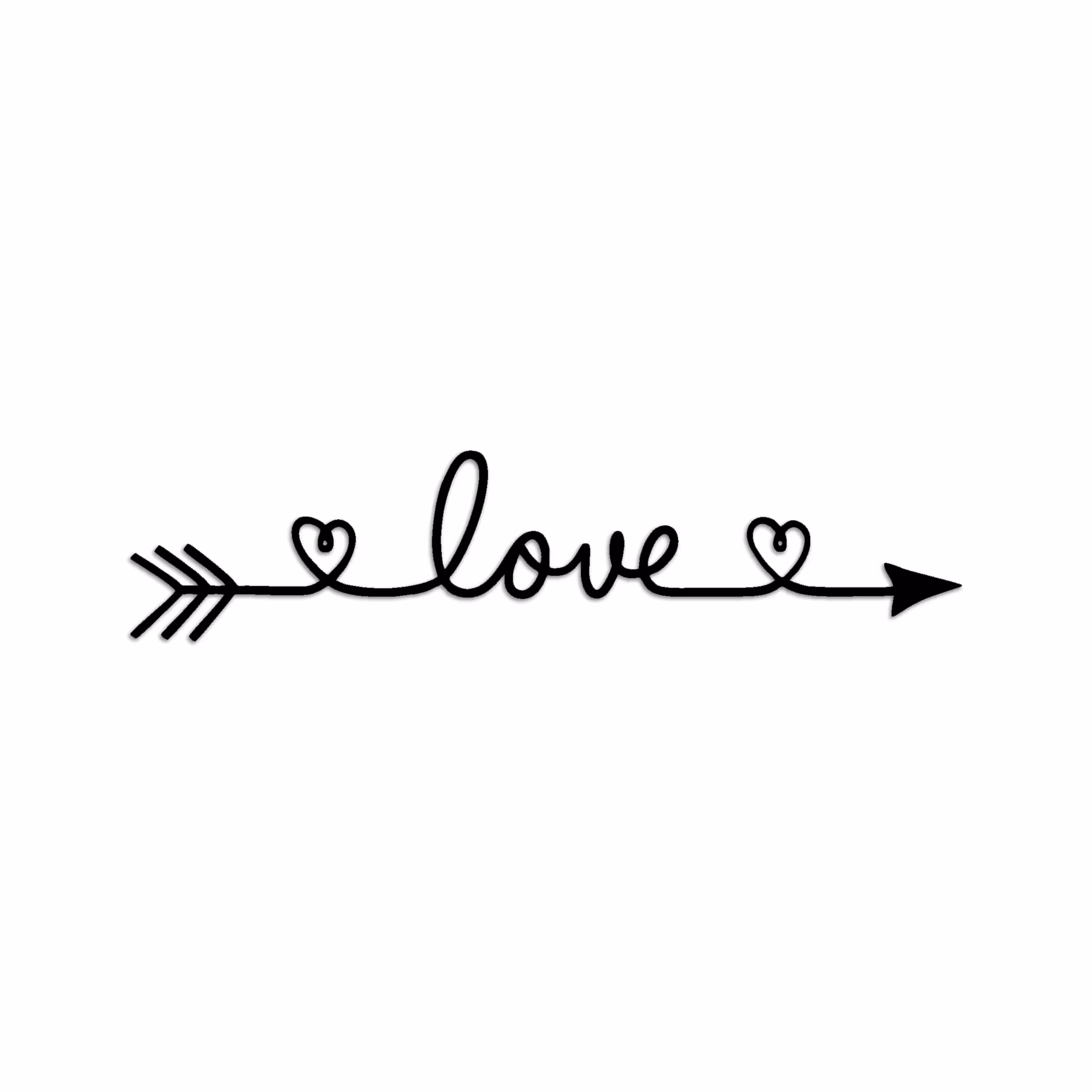 دیوارکوب طرح love مدل va-s03