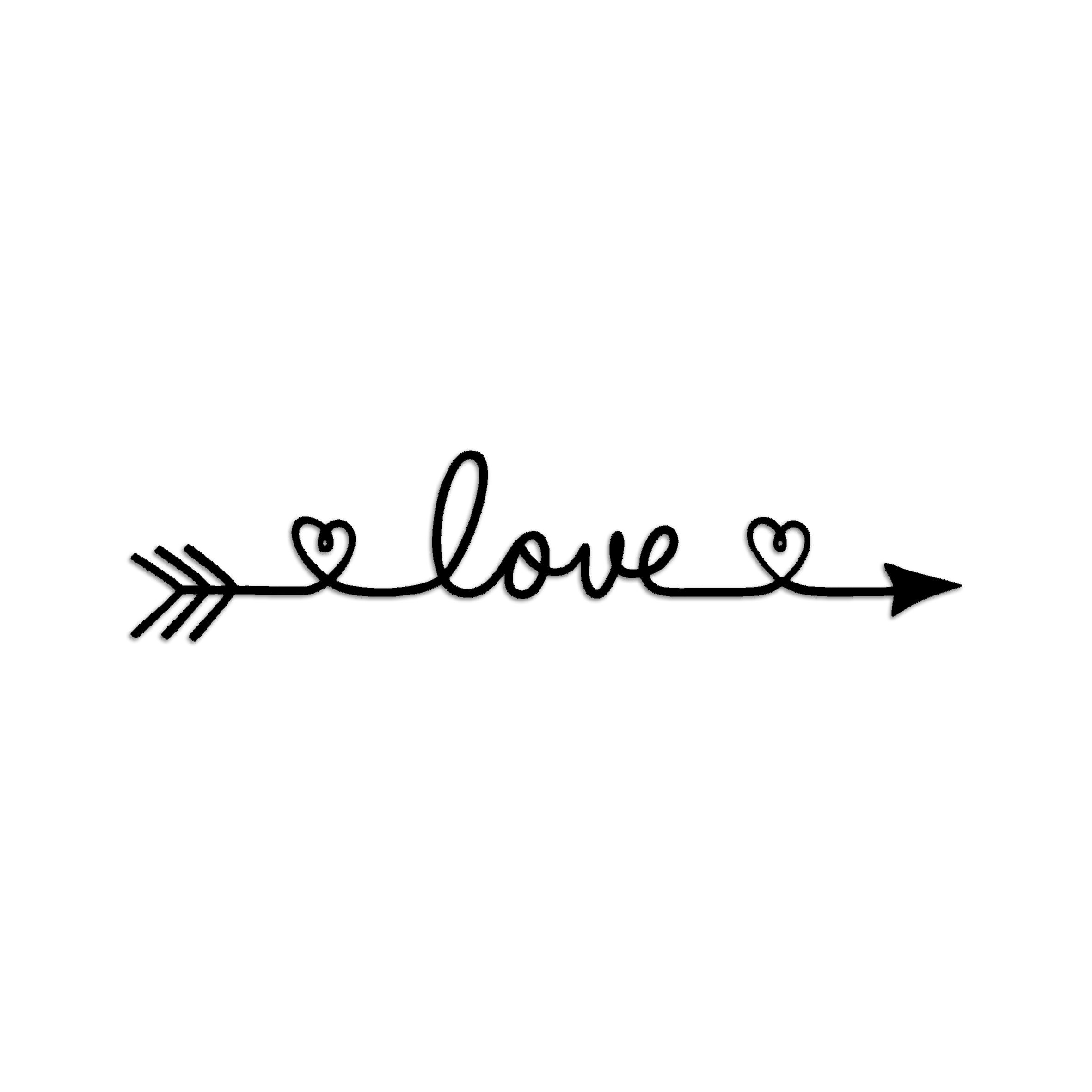 دیوارکوب طرح love مدل va-s03