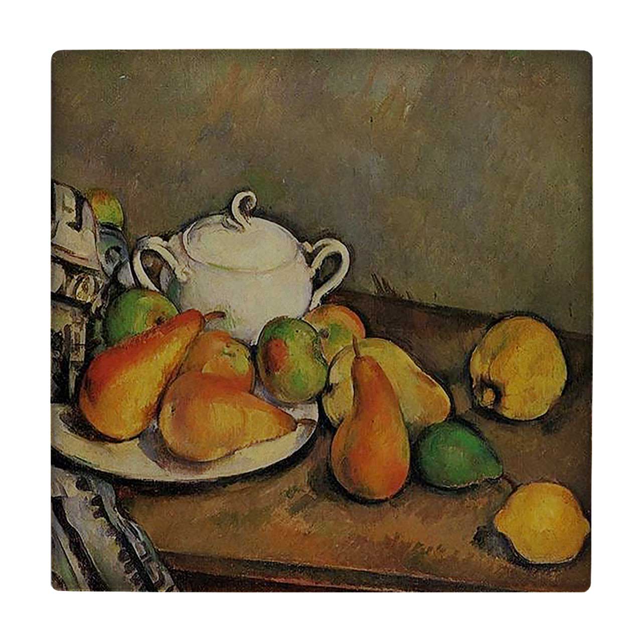 کاشی کارنیلا طرح  نقاشی میوه ها مدل لوحی کد klh746