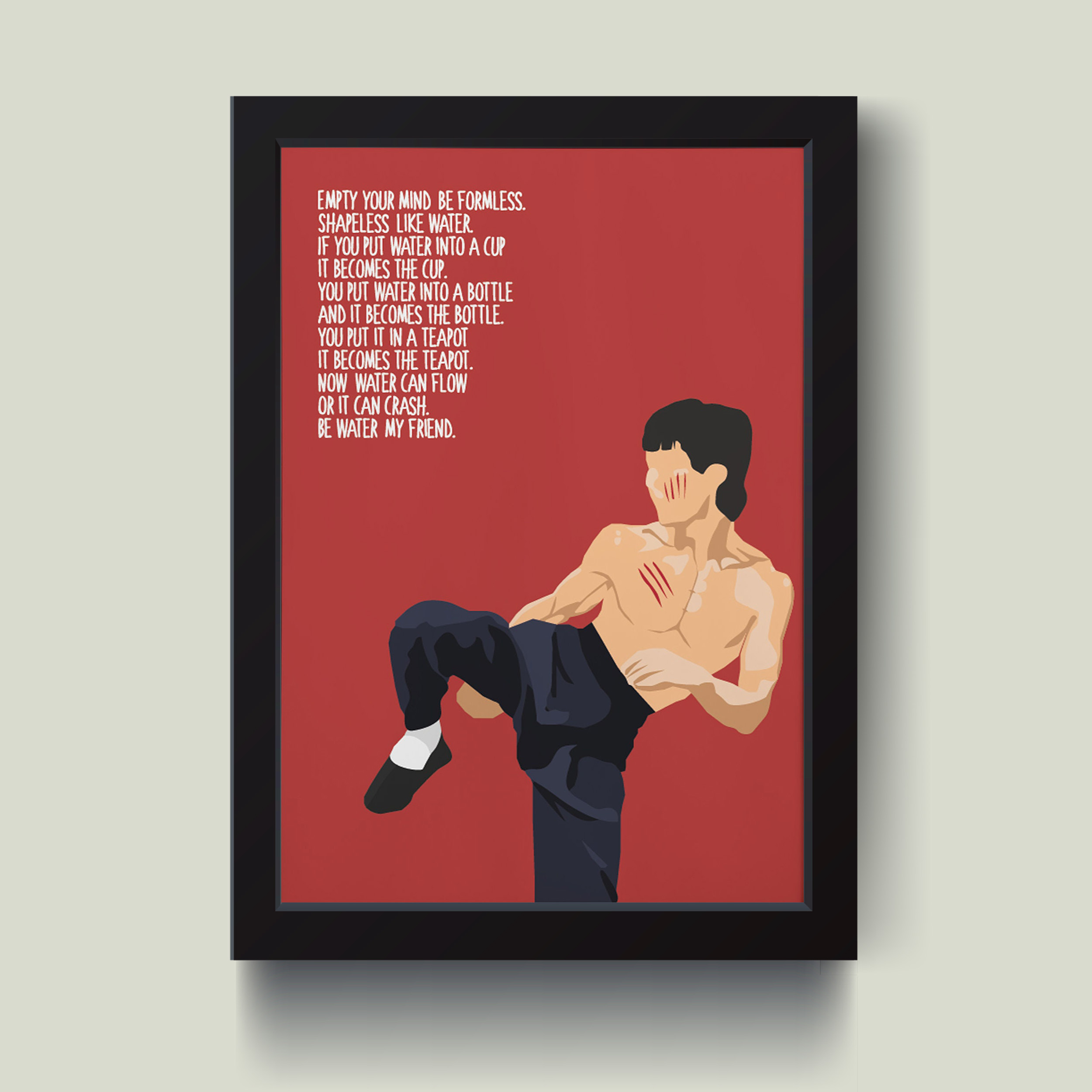 تابلو مدل بروس لی کد m2555-b