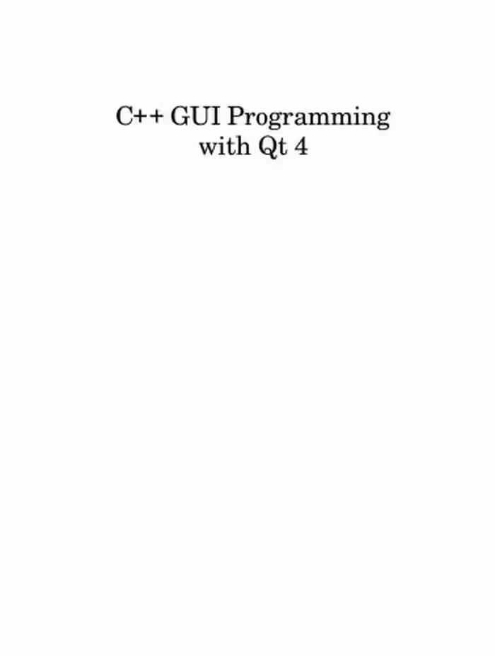 خرید و دانلود نسخه کامل کتاب C   GUI Programming with Qt 4