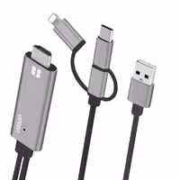 مبدل MHL به HDMI سه کاره برند اونتن مدل Onten  Multiport Cable to HDMI Port ONT-7537A