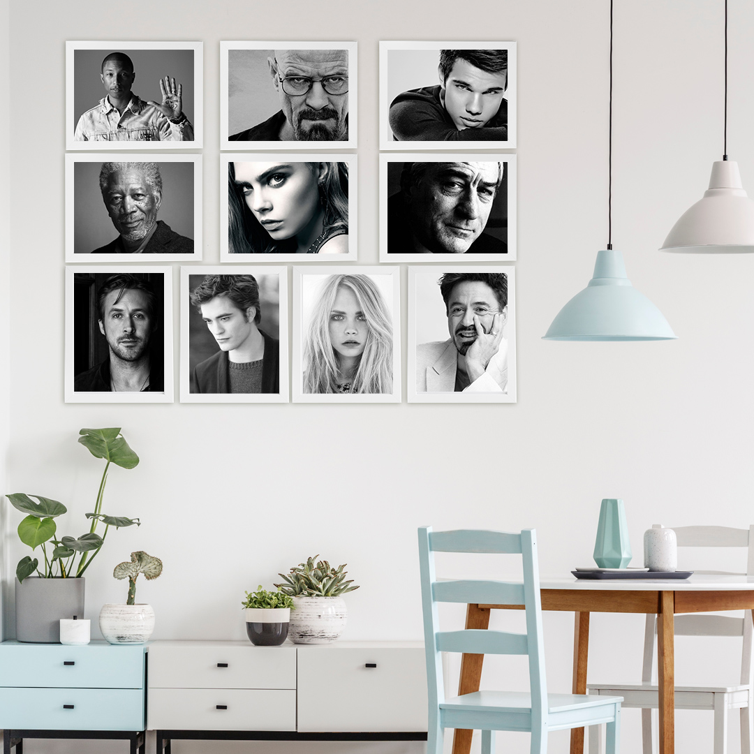 تابلو طرح کافه مدل P135 مجموعه 10 عددی