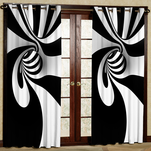 پرده مخمل پانچی کد 6487 سایز 280x140 سانتی متر