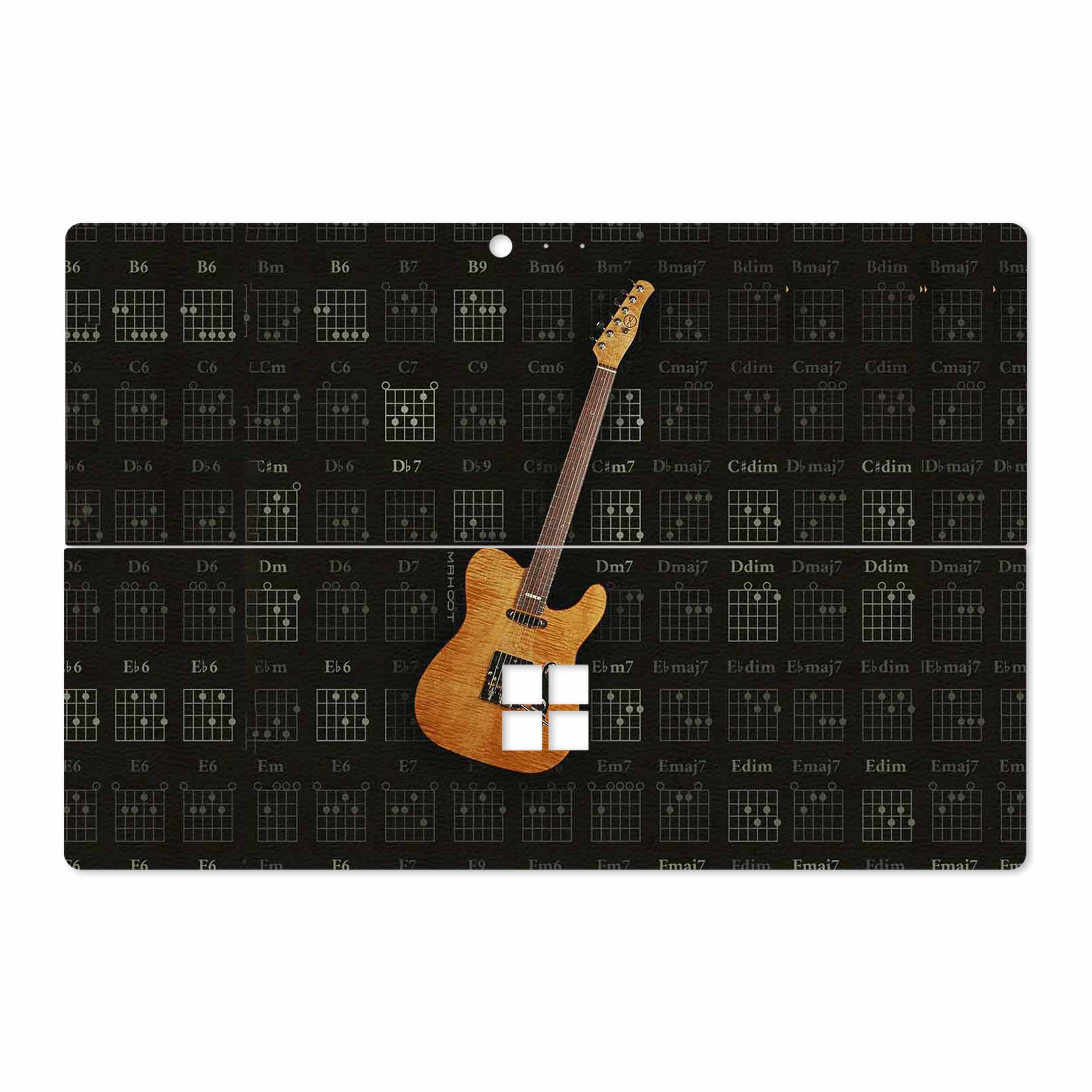 برچسب پوششی ماهوت مدل Guitar-Instrument مناسب برای تبلت مایکروسافت Surface Pro 4 2015