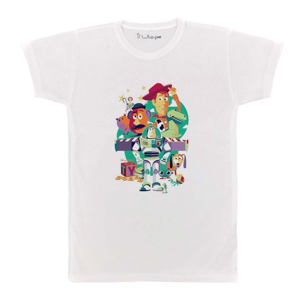 تی شرت بچگانه پرمانه طرح toy story کد pmt.3048
