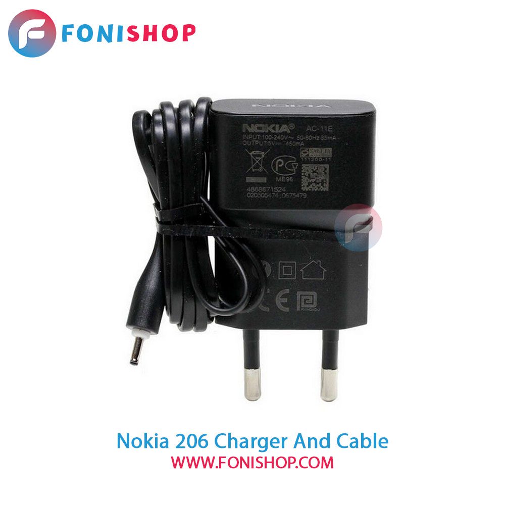 کابل و شارژر اصلی نوکیا Nokia 206