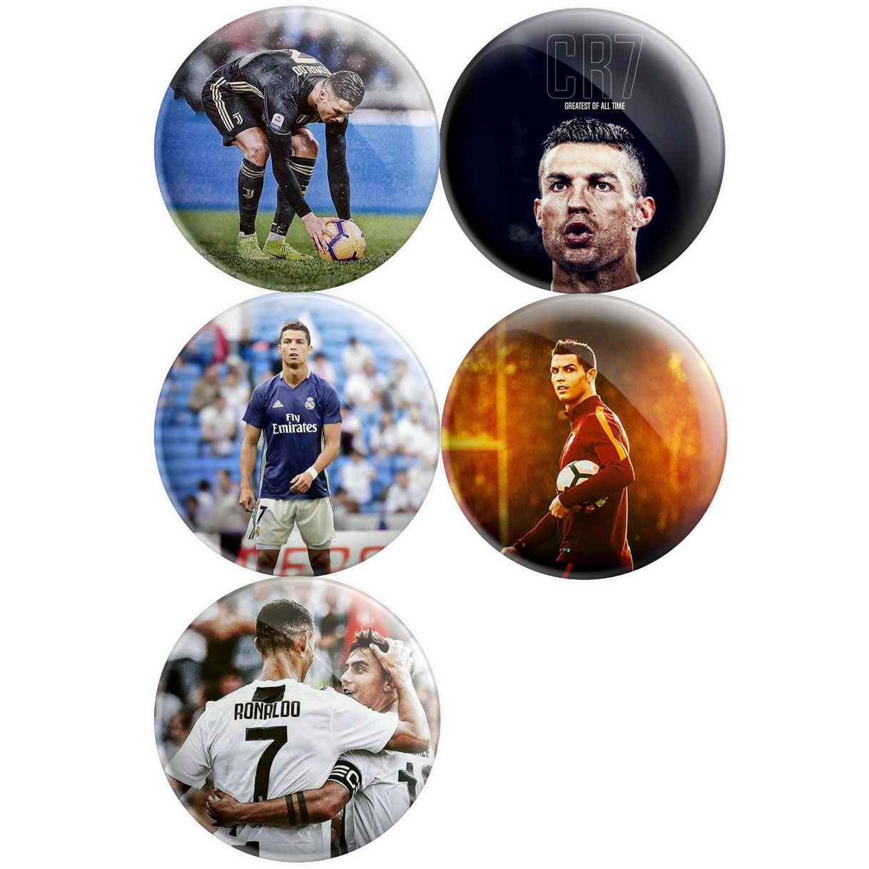 پیکسل پرمانه طرح کریستیانو رونالدو کد pmg5.13357 مجموعه 5 عددی