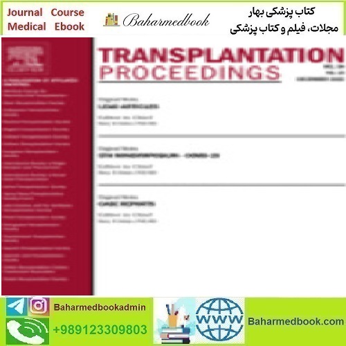 Transplantation Proceedings Volume 54 Issue 1 to 10 2022 TRUE PDF