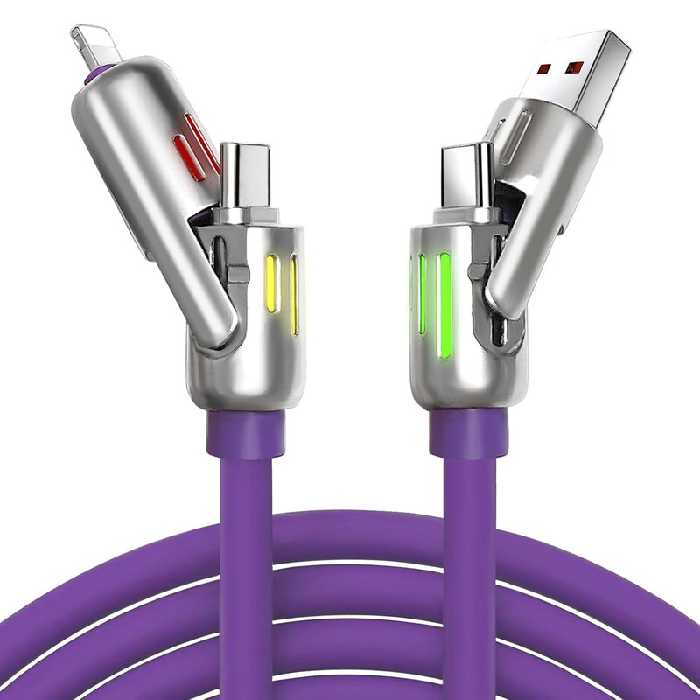 کابل تبدیل USB-C و USB-A / Lightning / USB سنتکس مدل C27 طول 1متر | کالا مکس