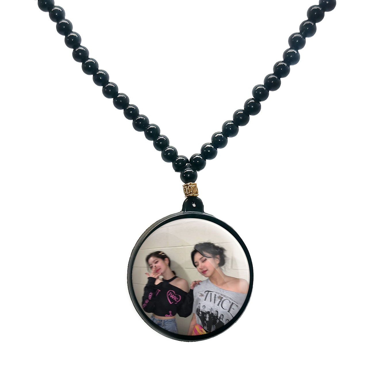 گردنبند پرمانه طرح تو ایس کد pmd.18398 مدل دو طرفه