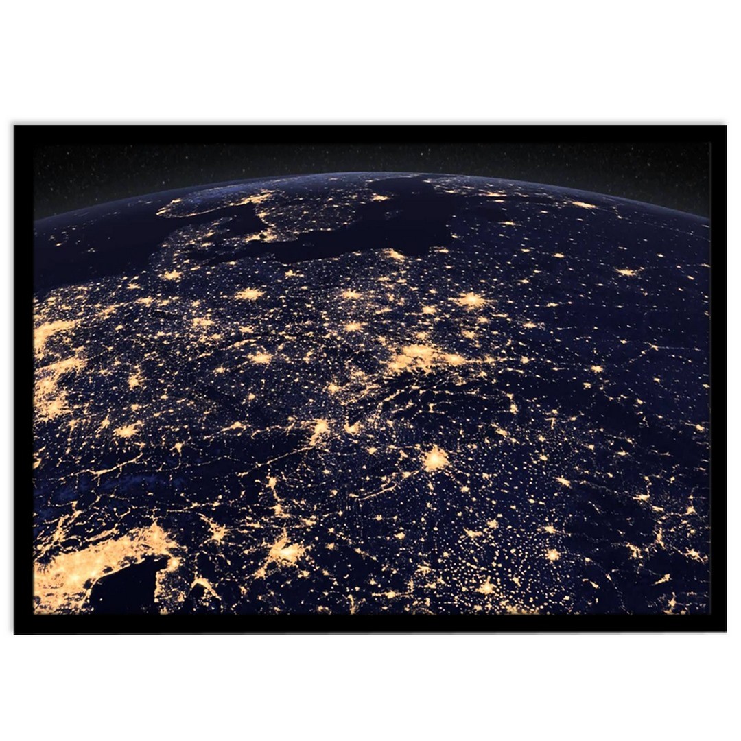 تابلو نوری بکلیت طرح عکاسی فضایی کره ی زمین مدل B-S1722