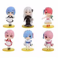 فیگور مدل ری زیرو Re:Zero طرح رم Rem مجموعه 6 عددی
