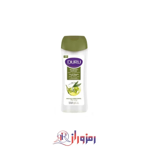 شامپو 2 در 1 دورو duru مخصوص موهای خشک حاوی عصاره ی روغن زیتون 600 میل