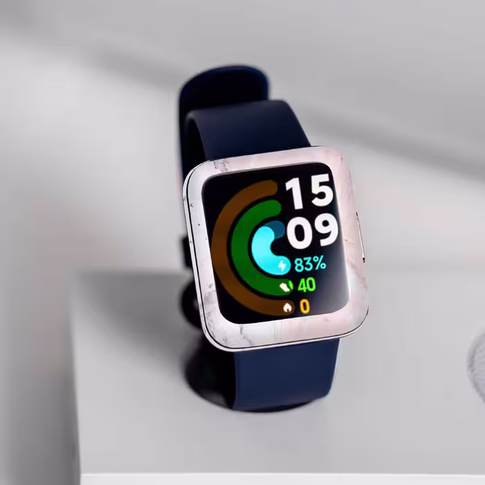 برچسب ماهوت طرح Blanco_Pink_Marble مناسب برای ساعت هوشمند شیائومی Redmi Watch 2 Lite