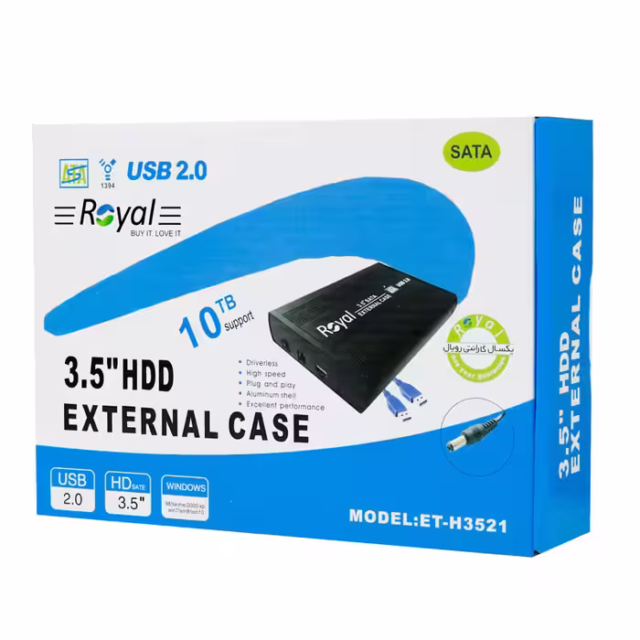 قاب هارد اکسترنال 3.5 اینچی رویال مدل ET-H3521