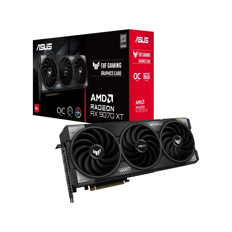 ASUS TUF Gaming RX9070XT O16G | پردازشی بالا و نورپردازی RGB