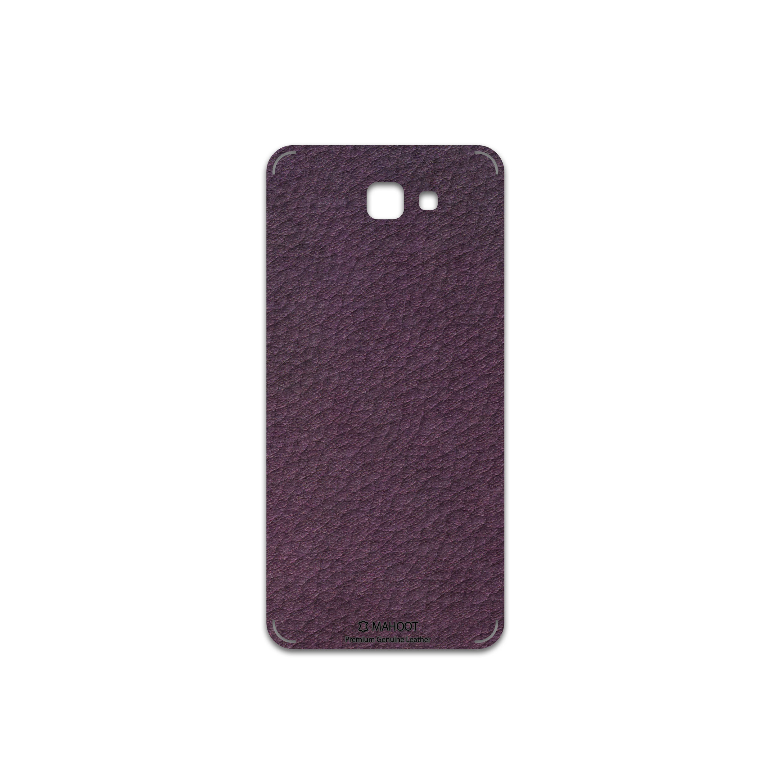 برچسب پوششی ماهوت مدل Purple-Leather مناسب برای گوشی موبایل سامسونگ Galaxy J5 Prime