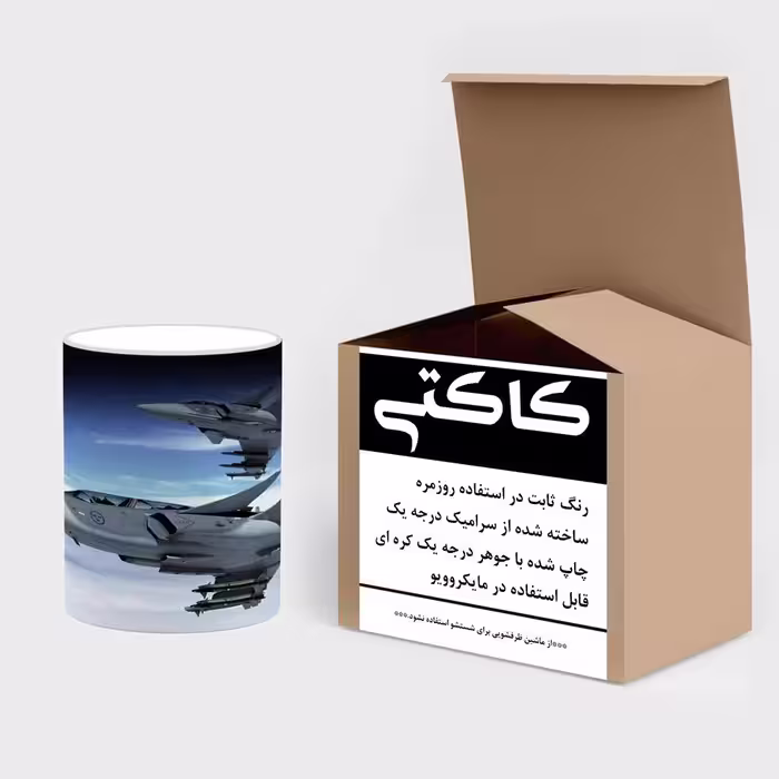 ماگ حرارتی کاکتی طرح هواپیمای جنگنده مدل mgh20375