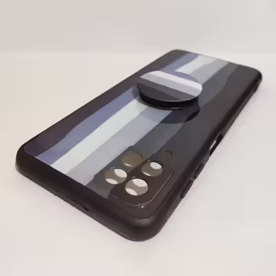 کاور کد 1763 مناسب برای گوشی موبایل سامسونگ Galaxy A12 به همراه پایه نگهدارنده