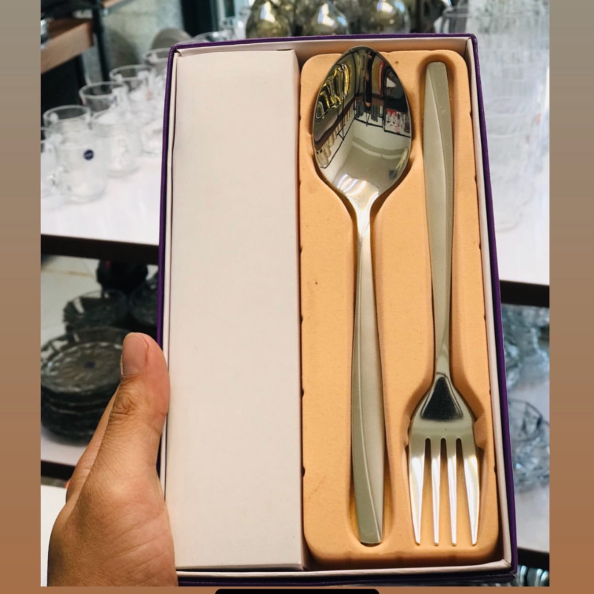 قاشق چنگال یونیک تمام استیل نگیر 