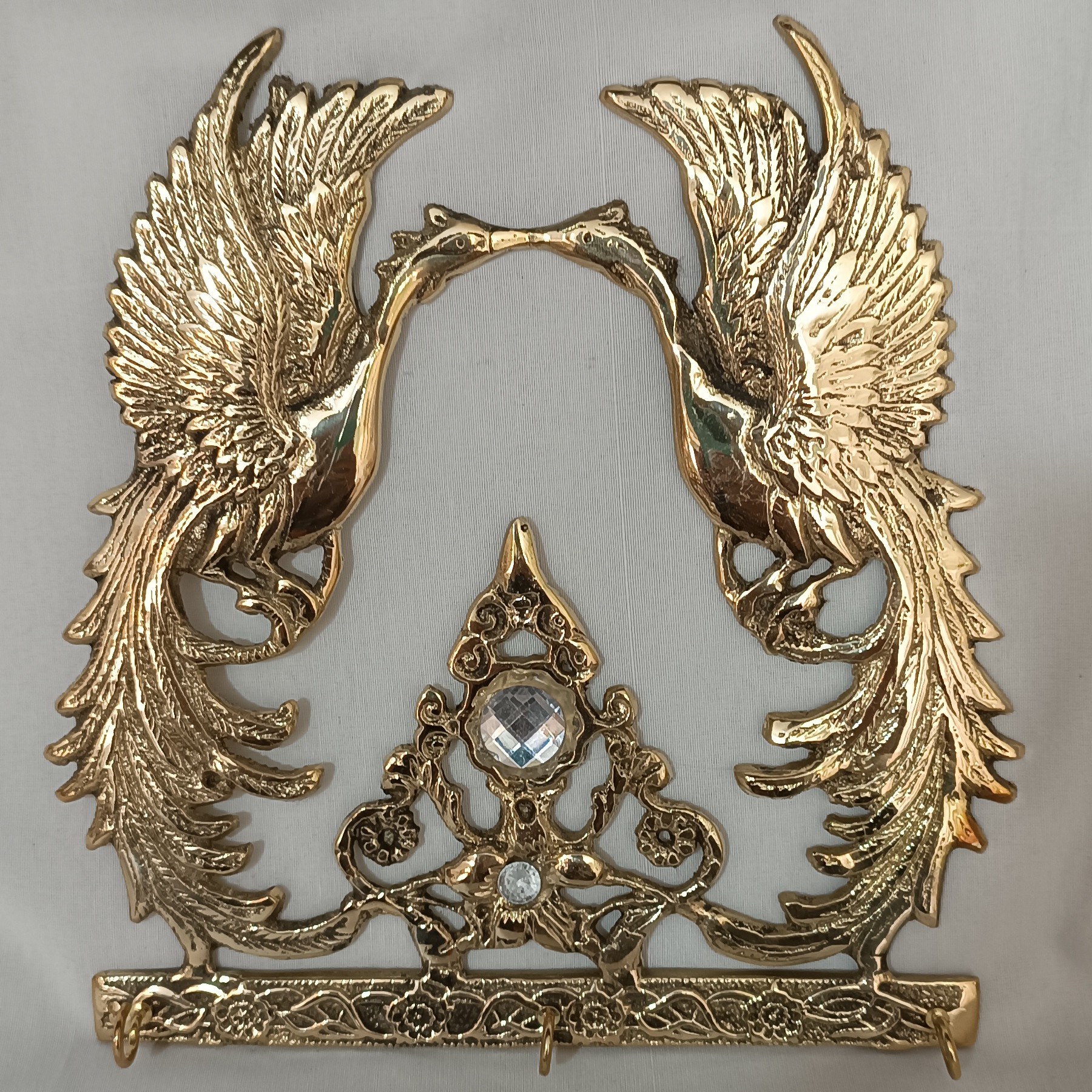 جاکلیدی برنجی طرح طاووس ،کد 116