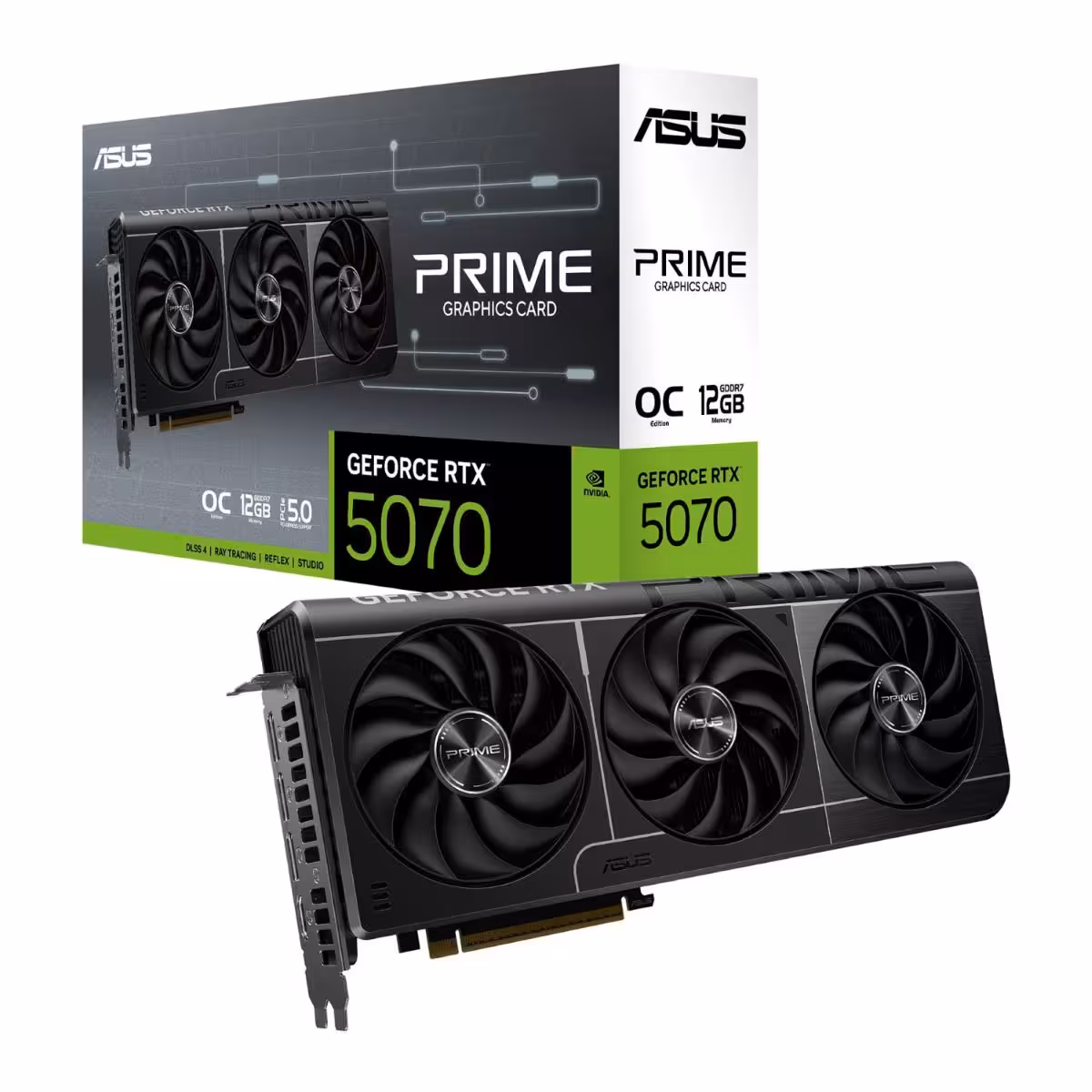 خرید کارت گرافیک ASUS PRIME GeForce RTX 5070 12GB GDDR7 OC Edition با بهترین قیمت