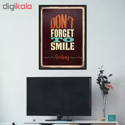تابلو فنچ آرت طرح Don't Forget to Smile کد GPH283-I